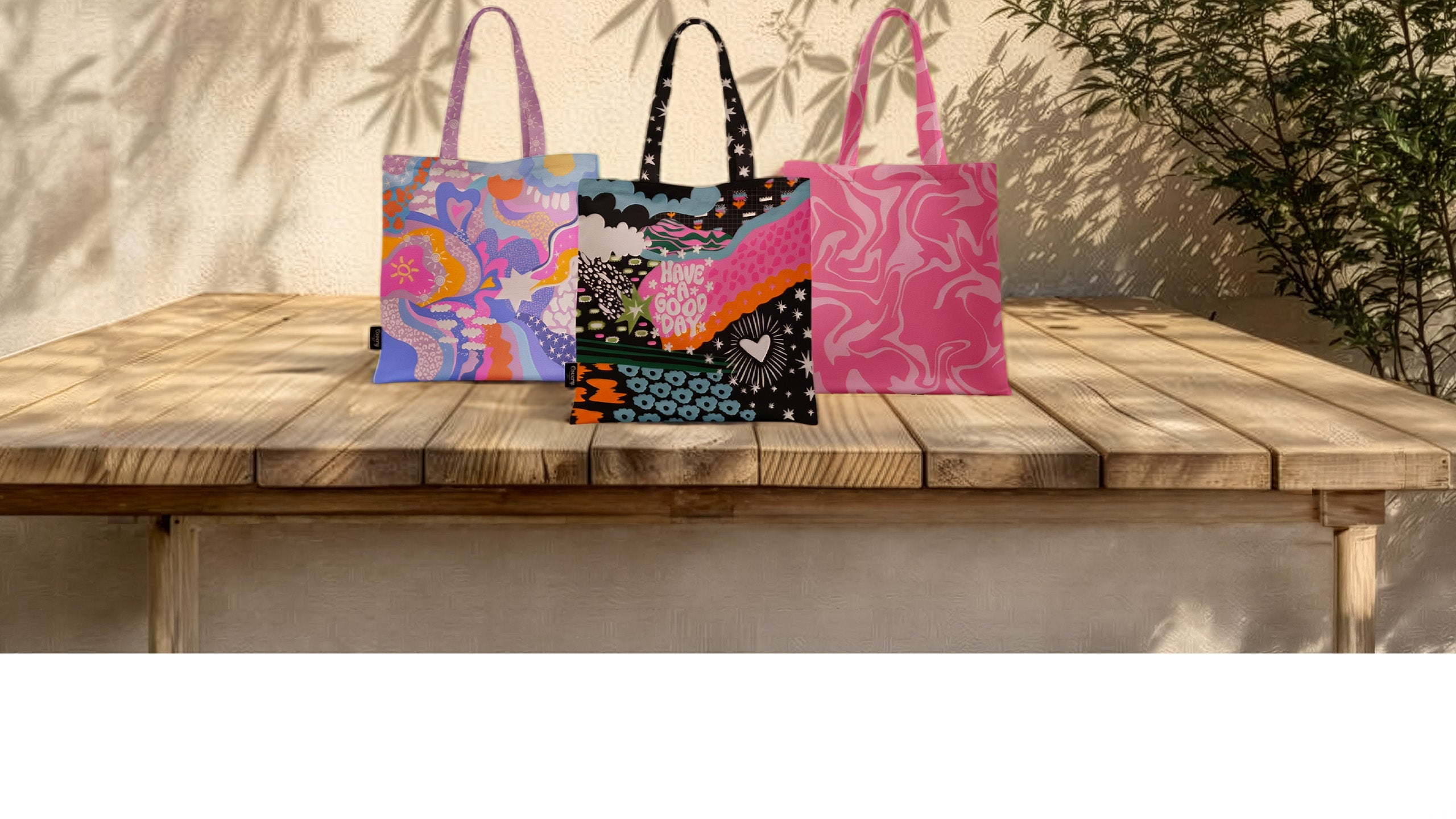 Tote Bag Hand Printed