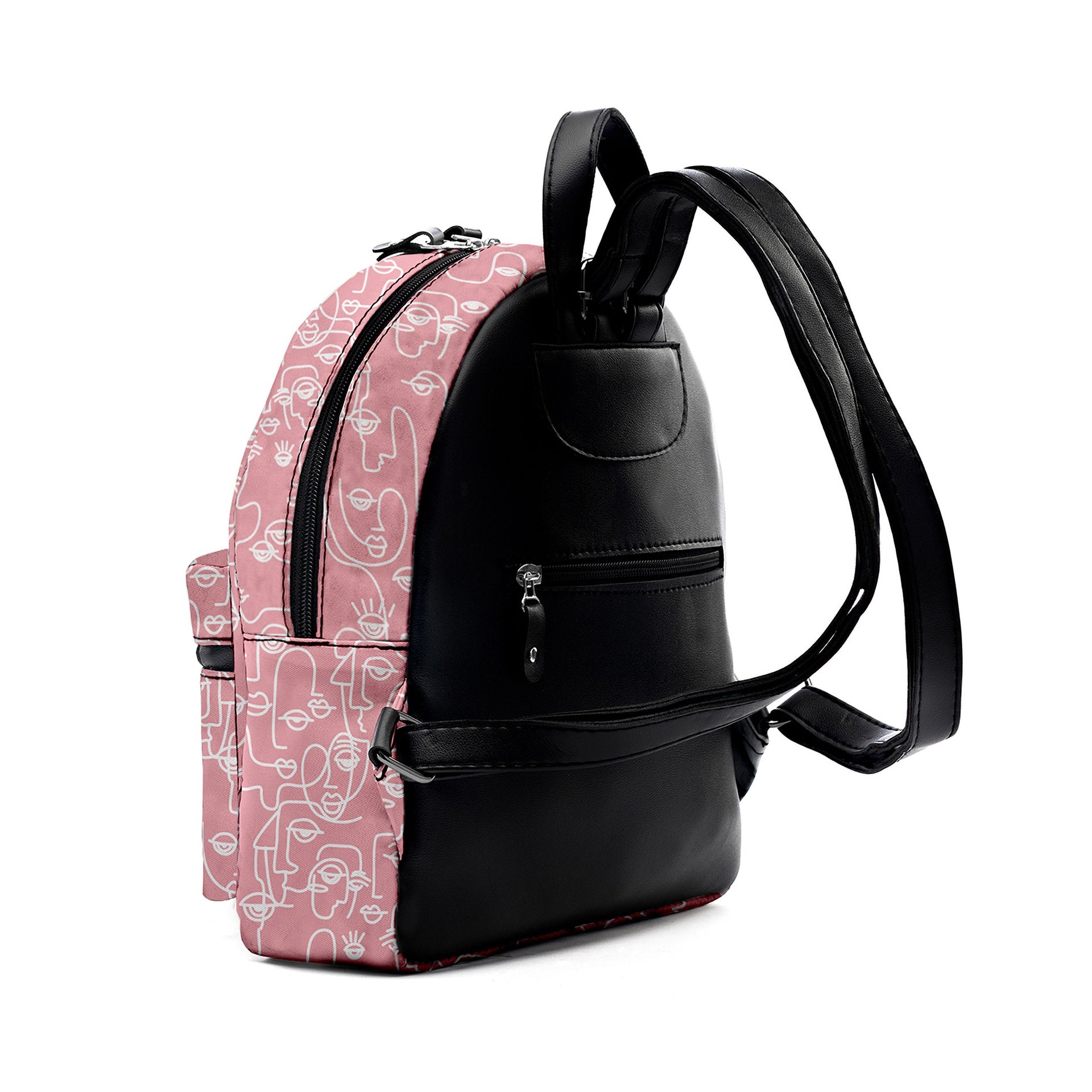 Abstract Semon Faces Mini Backpack