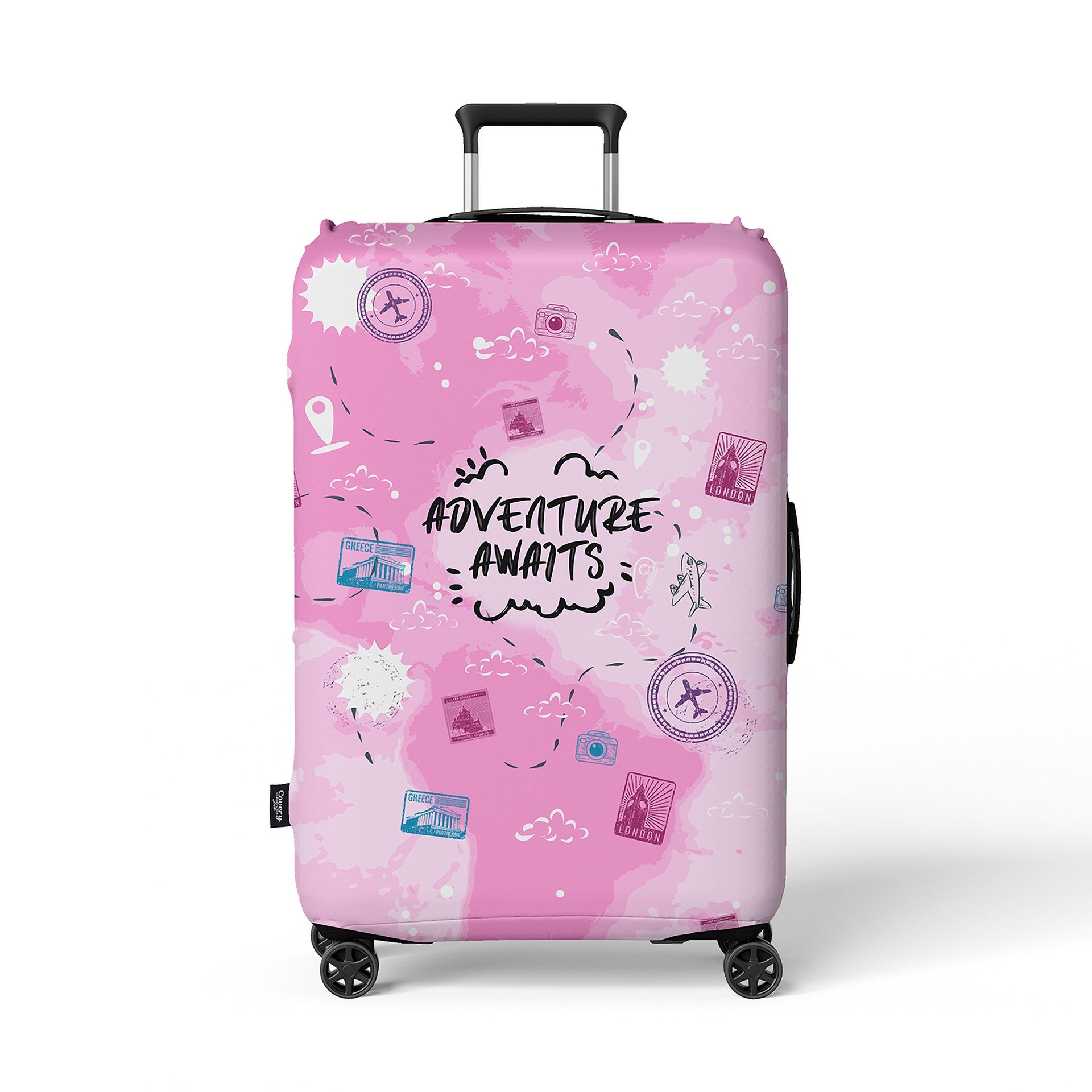 Adventure Awaits Suitcase Cover