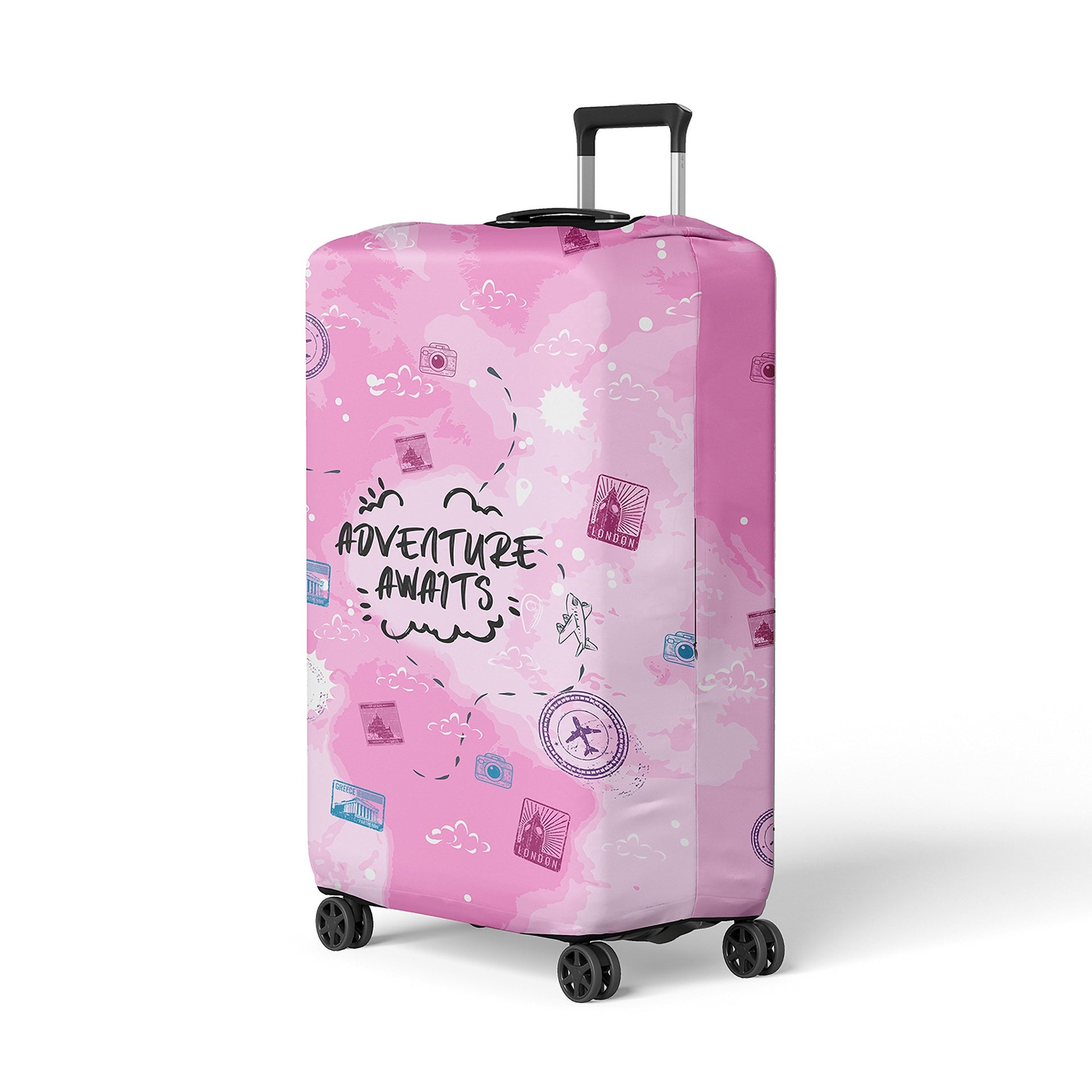 Adventure Awaits Suitcase Cover