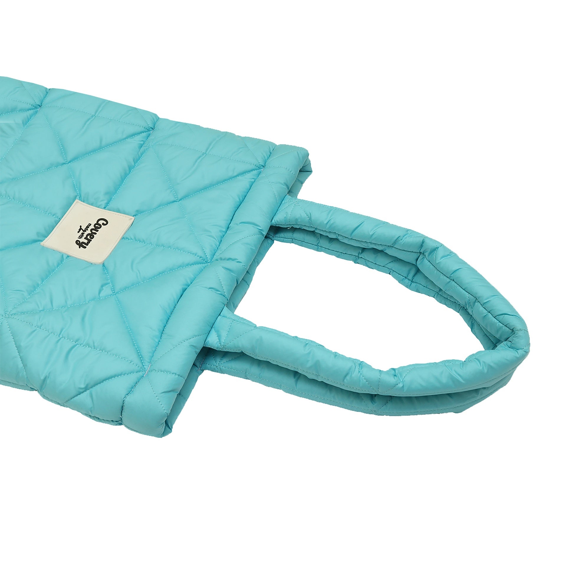 Baby Blue Puffy Totebag