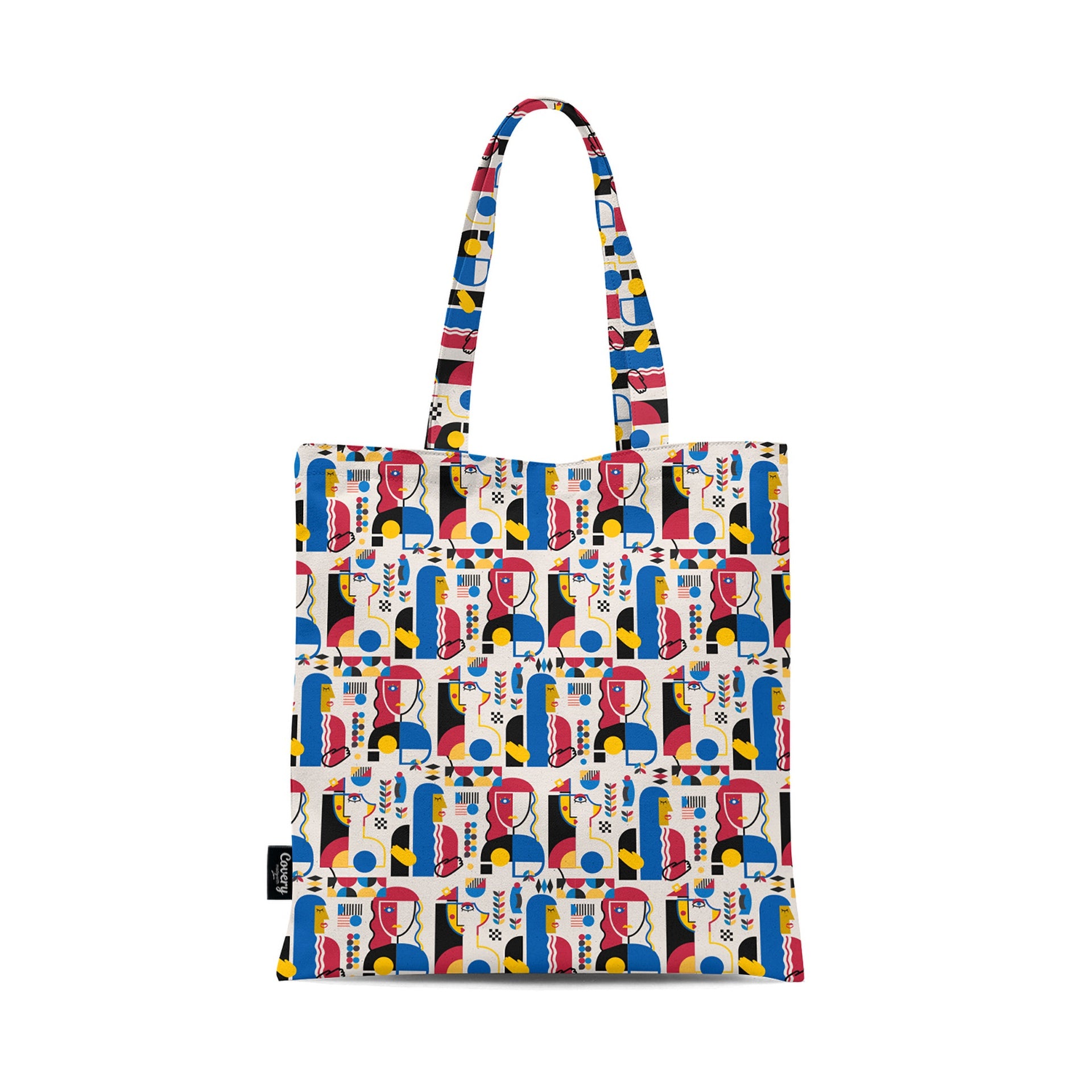 Bauhaus Faces Tote Hand