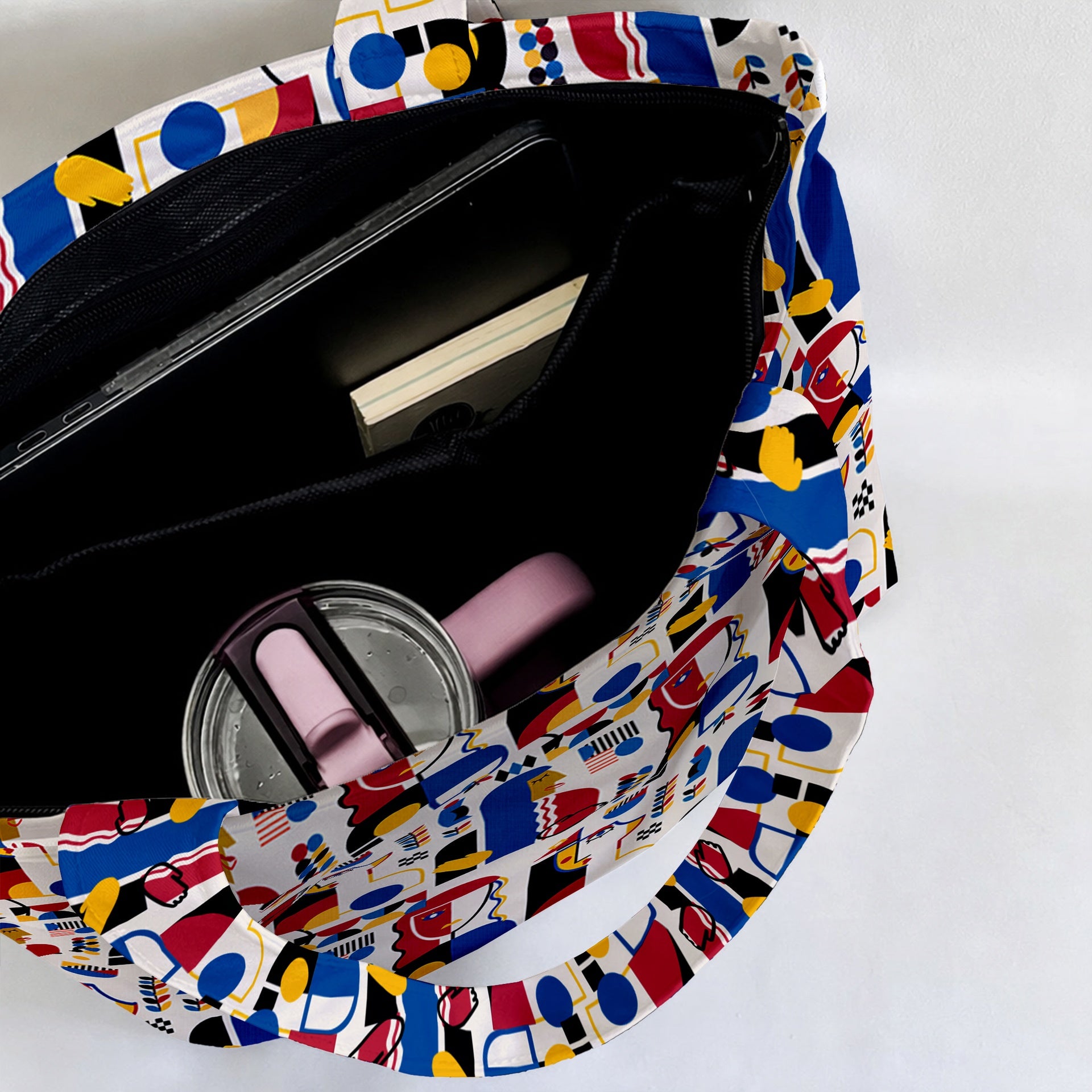 Bauhaus Faces Tote Hand