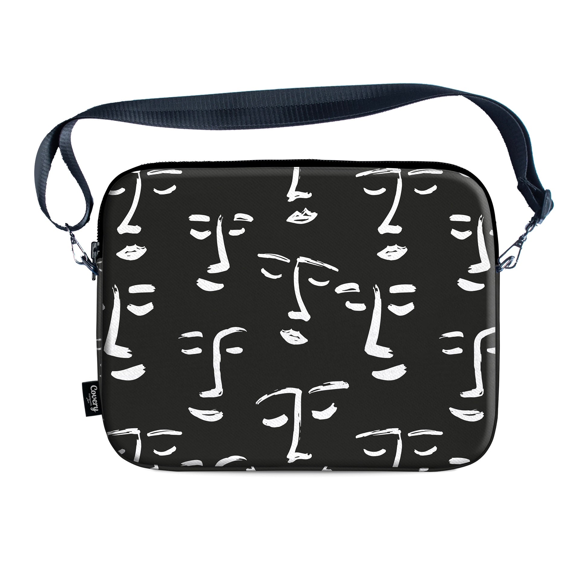 Black Faces Laptop Sleeve
