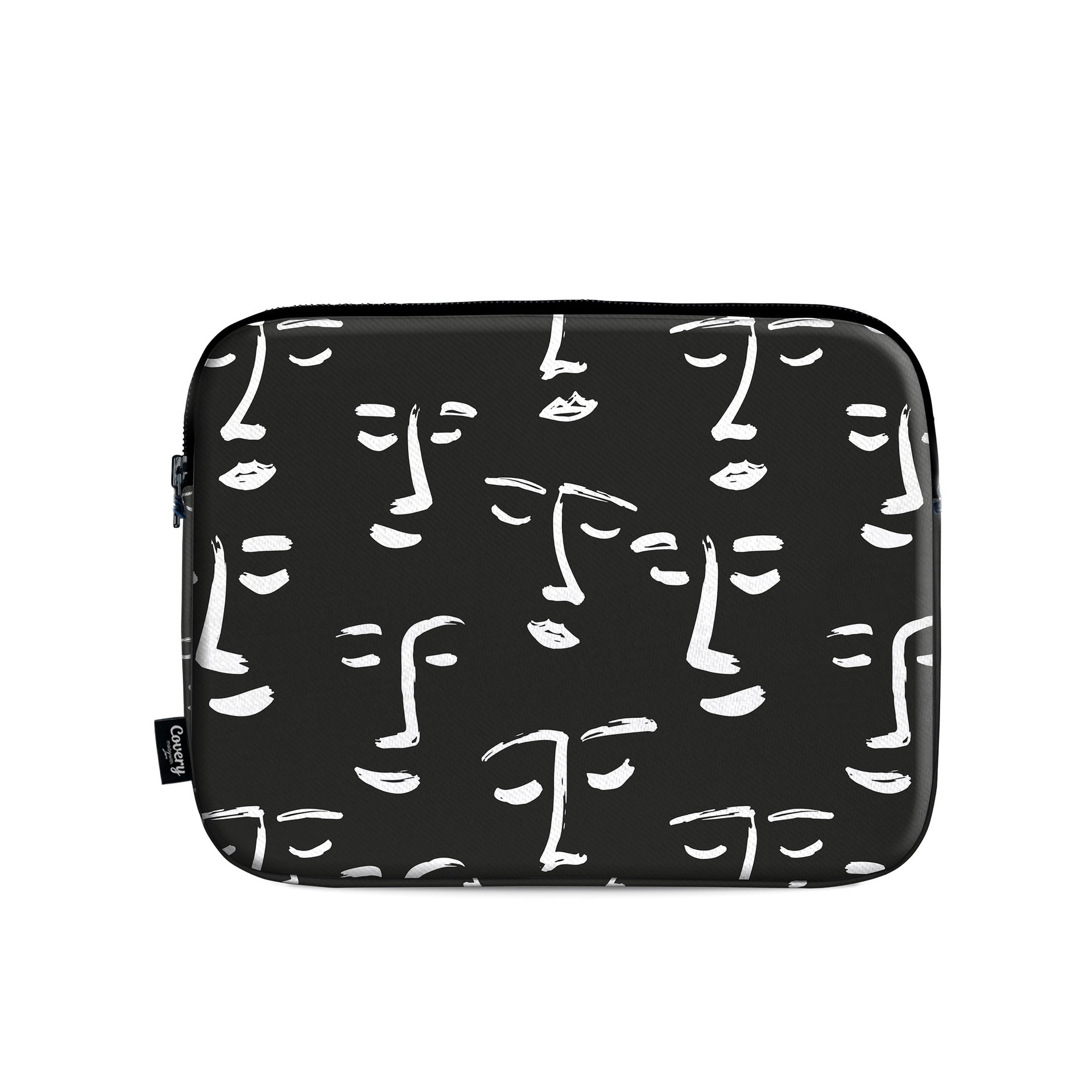 Black Faces Laptop Sleeve