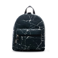 Black Marble Mini Backpack