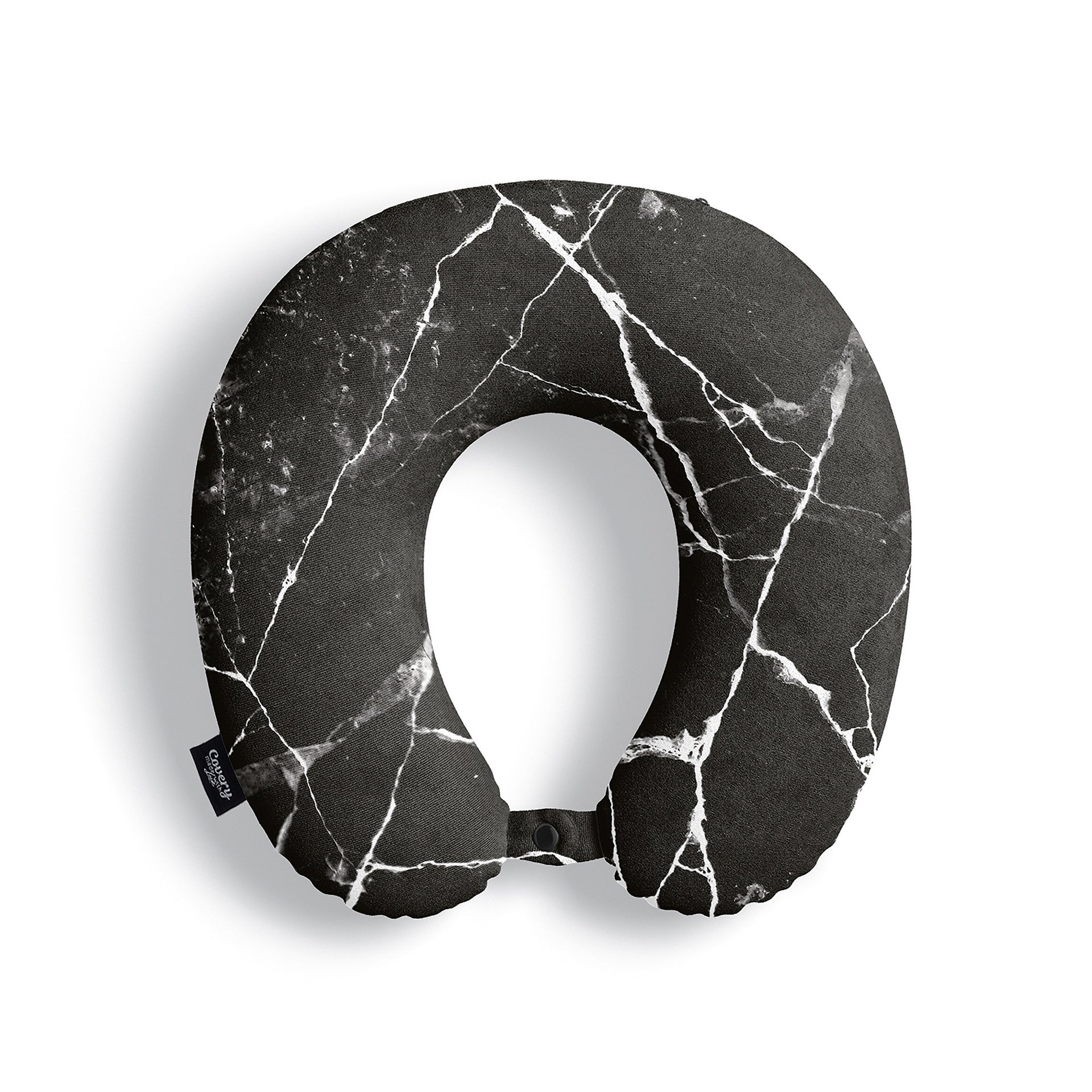 Black Marble Neck Pillow