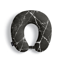 Black Marble Neck Pillow