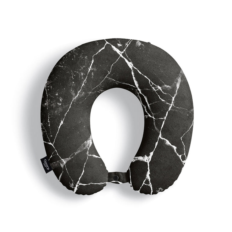 Black Marble Neck Pillow