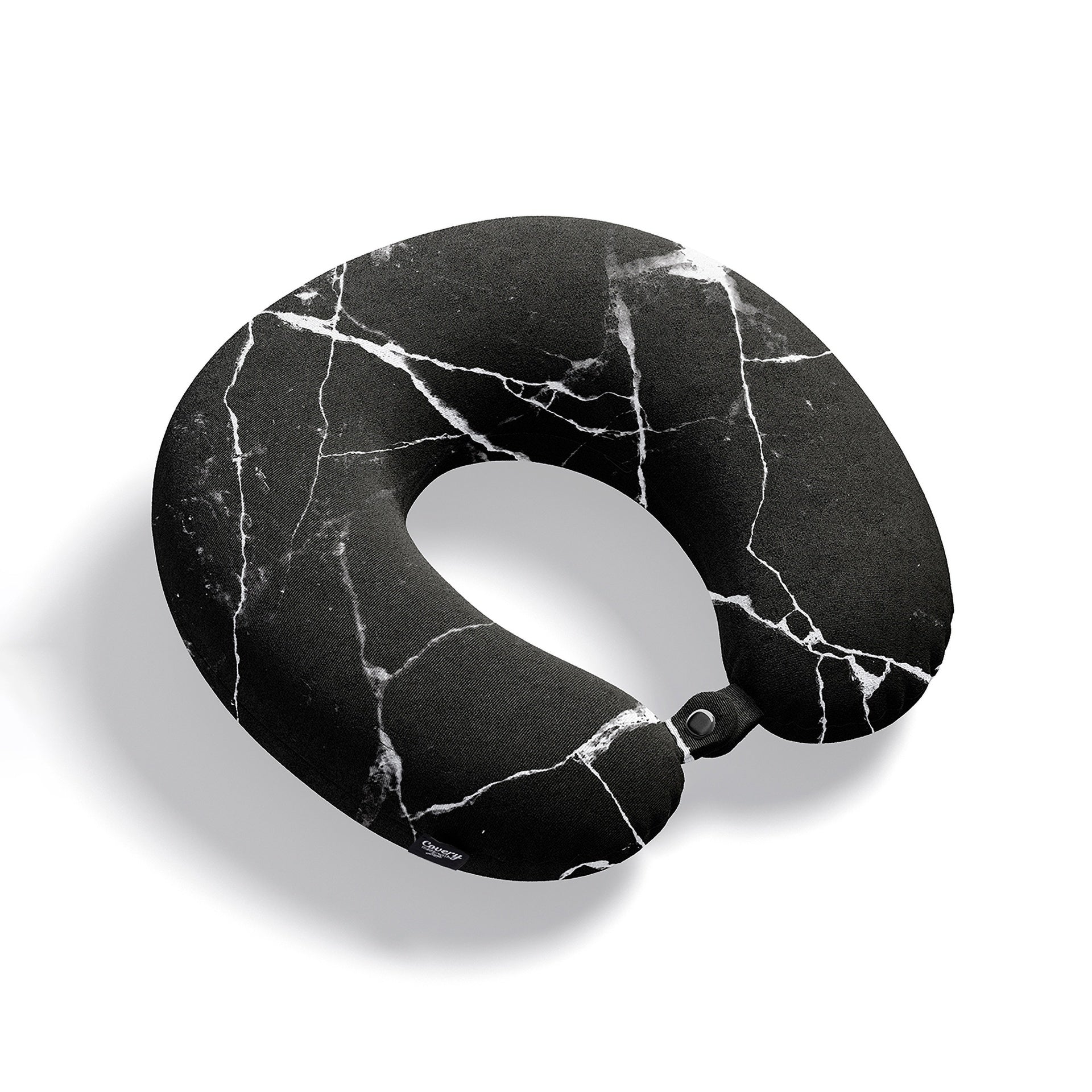 Black Marble Neck Pillow