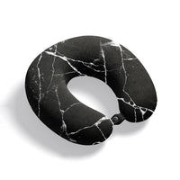 Black Marble Neck Pillow