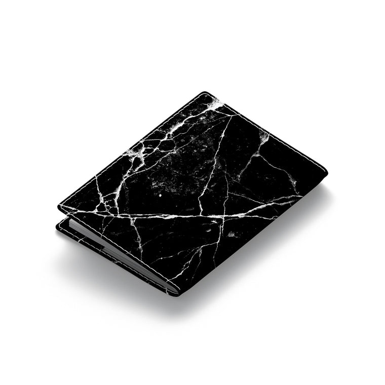 Black Marble Passport Cover