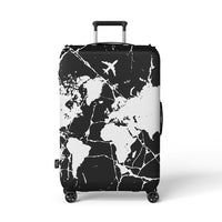 Black Marble Suitcase Cover