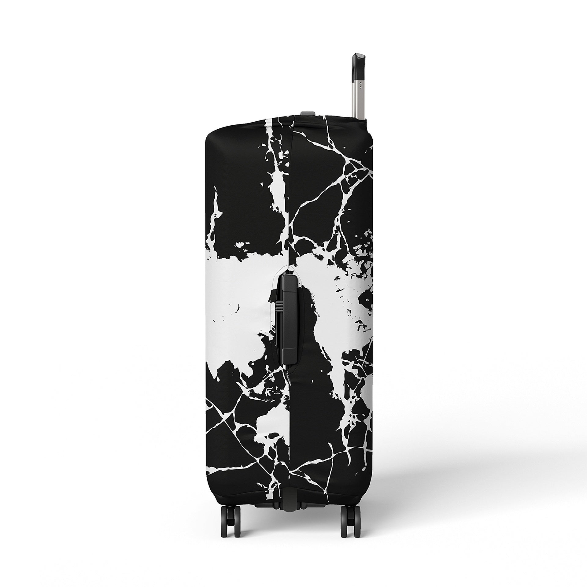 Black Marble Suitcase Cover