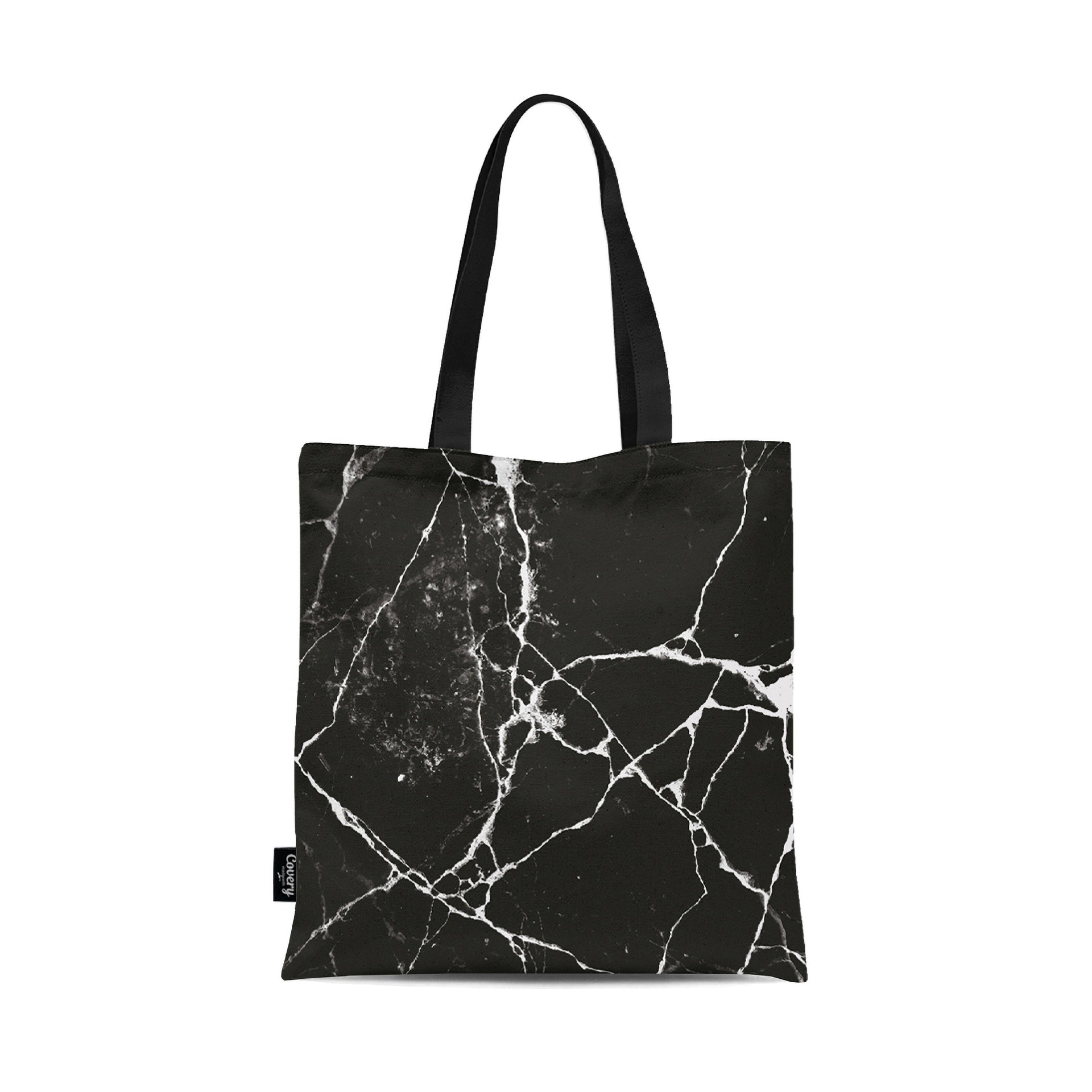 Black Marble Totebag