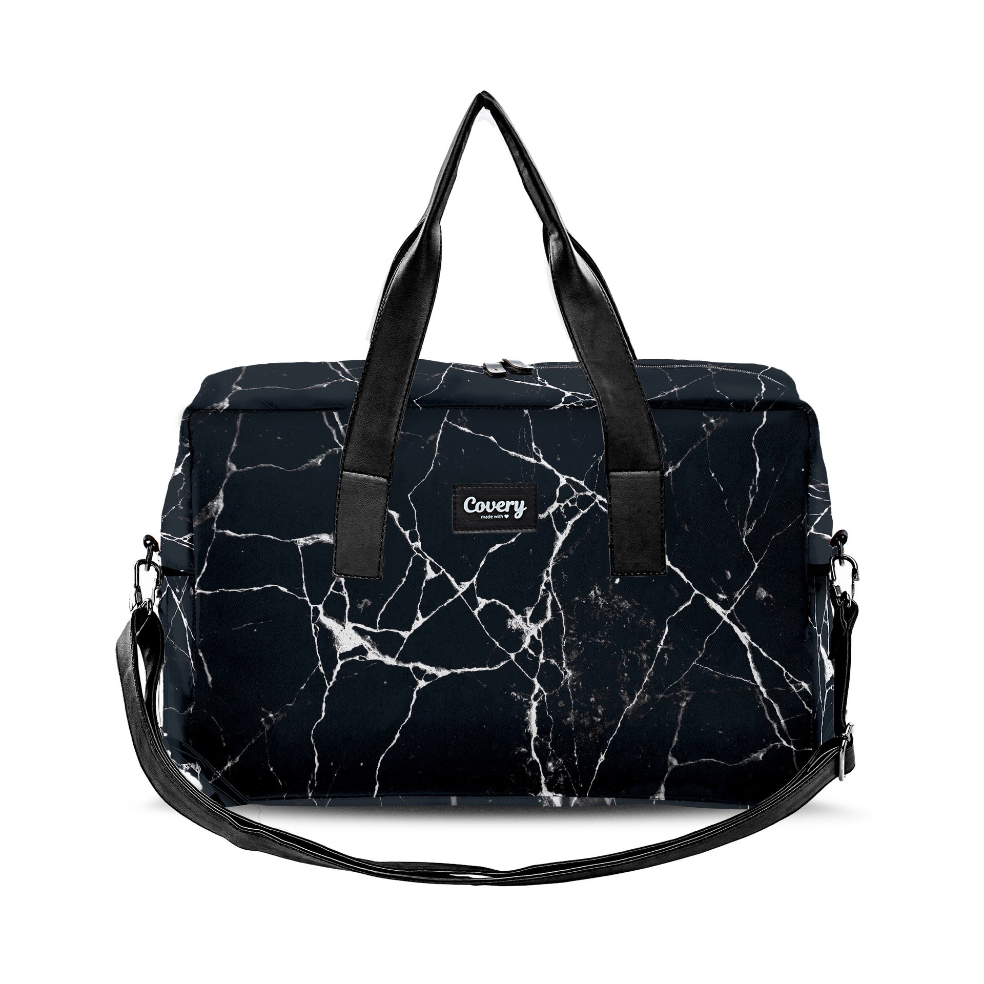 Black Marble Travel Bag