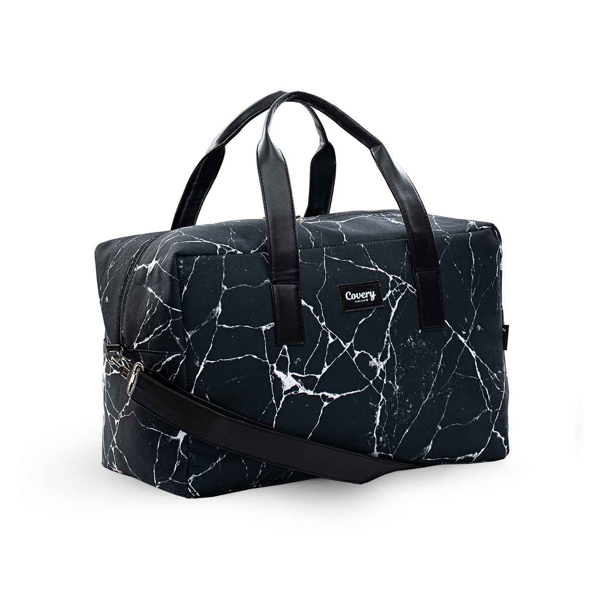 Black Marble Travel Bag