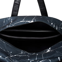 Black Marble Travel Bag