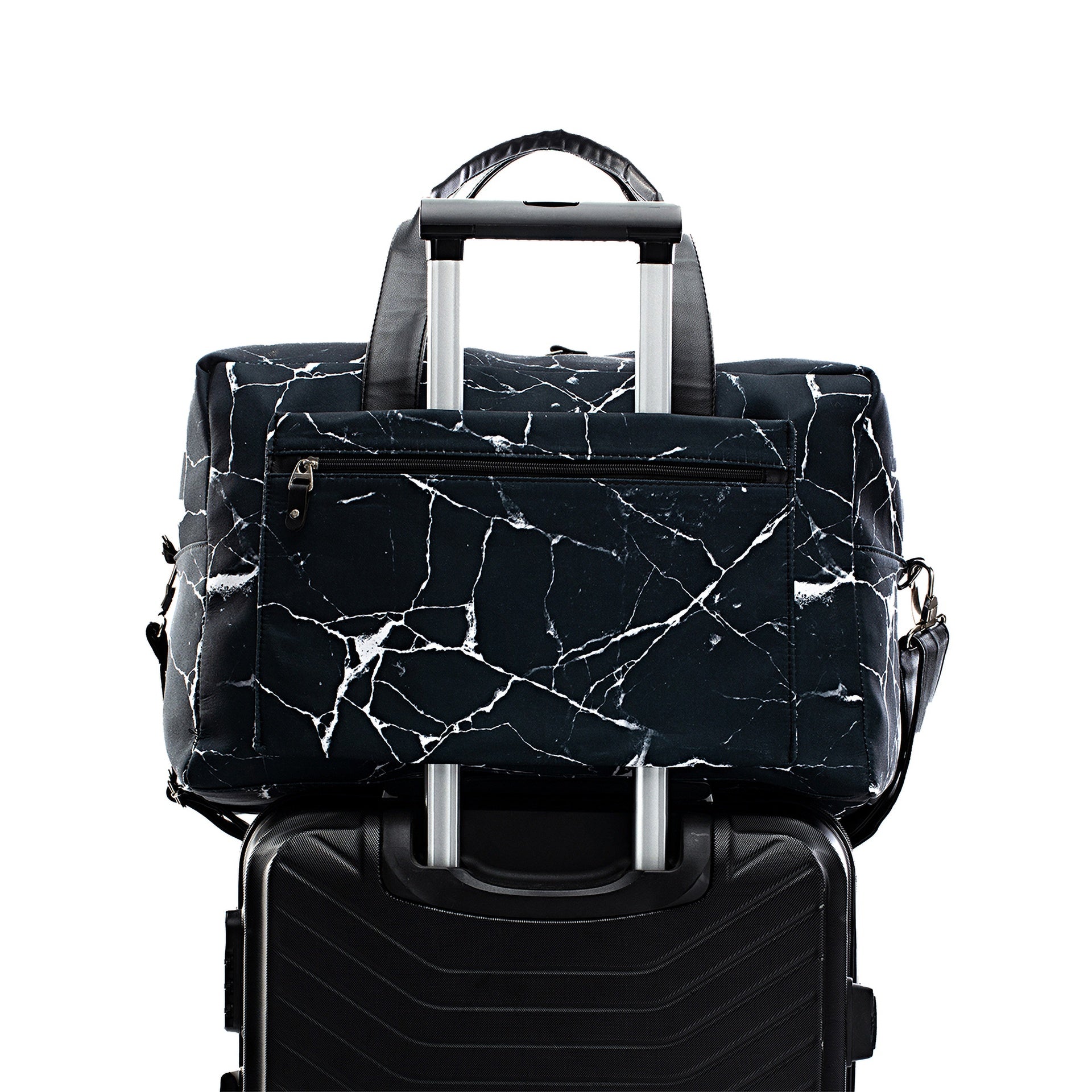 Black Marble Travel Bag