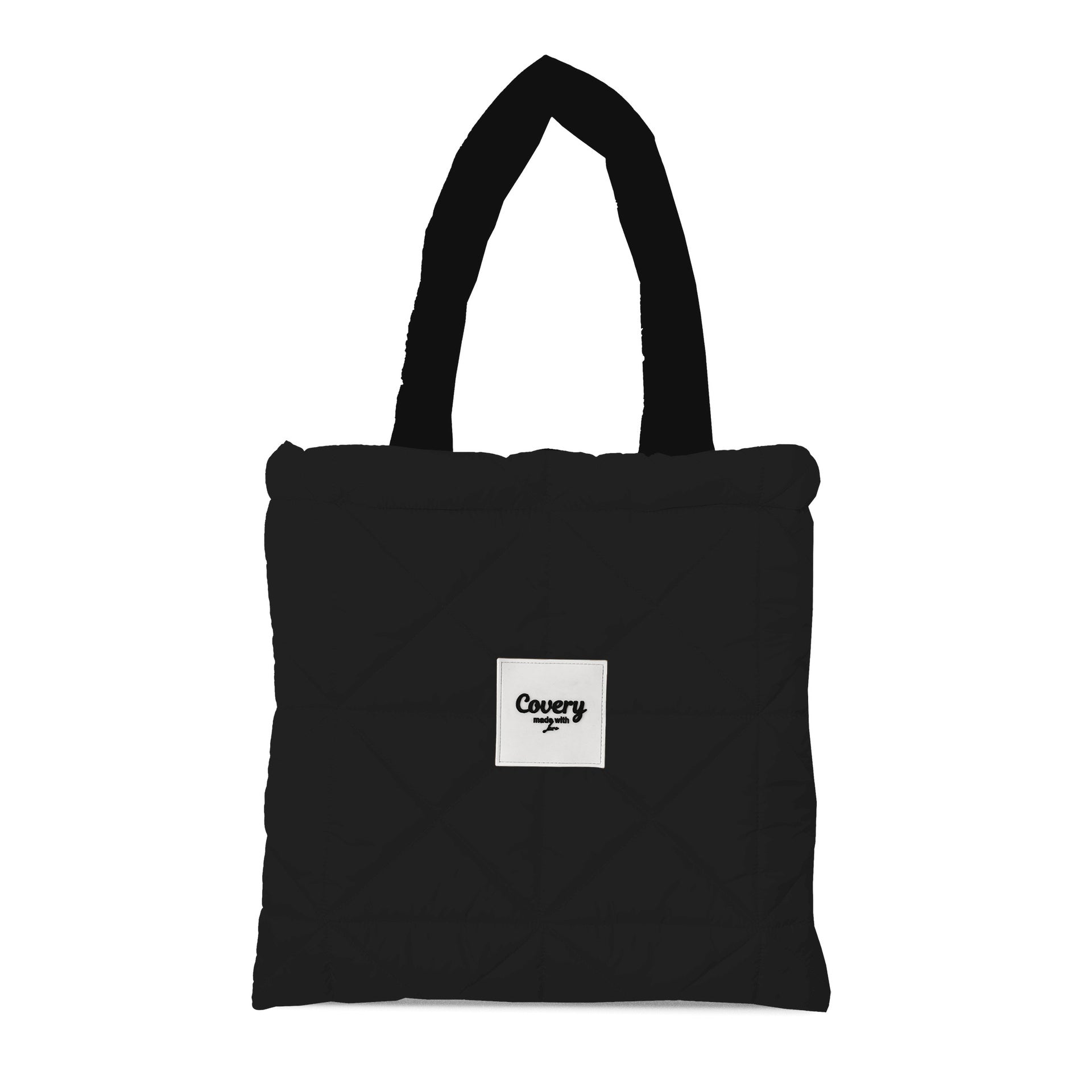 Black Puffy Totebag