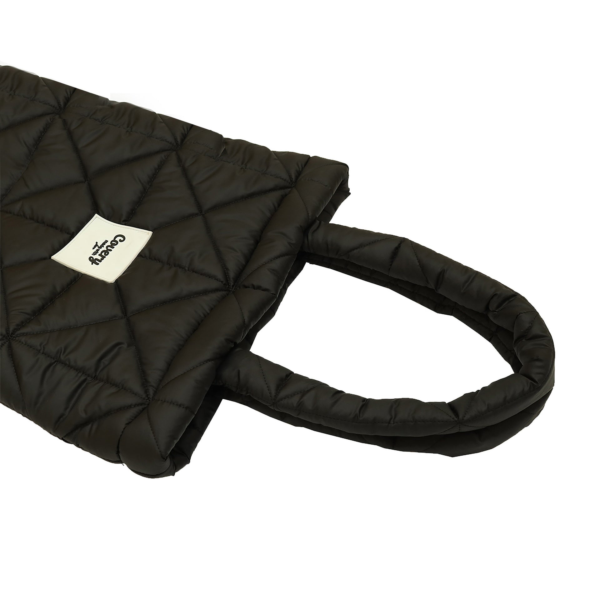 Black Puffy Totebag