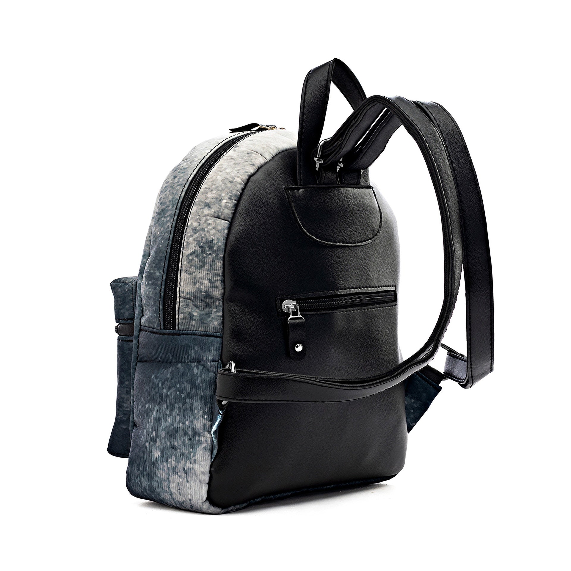 Black White Mini Backpack