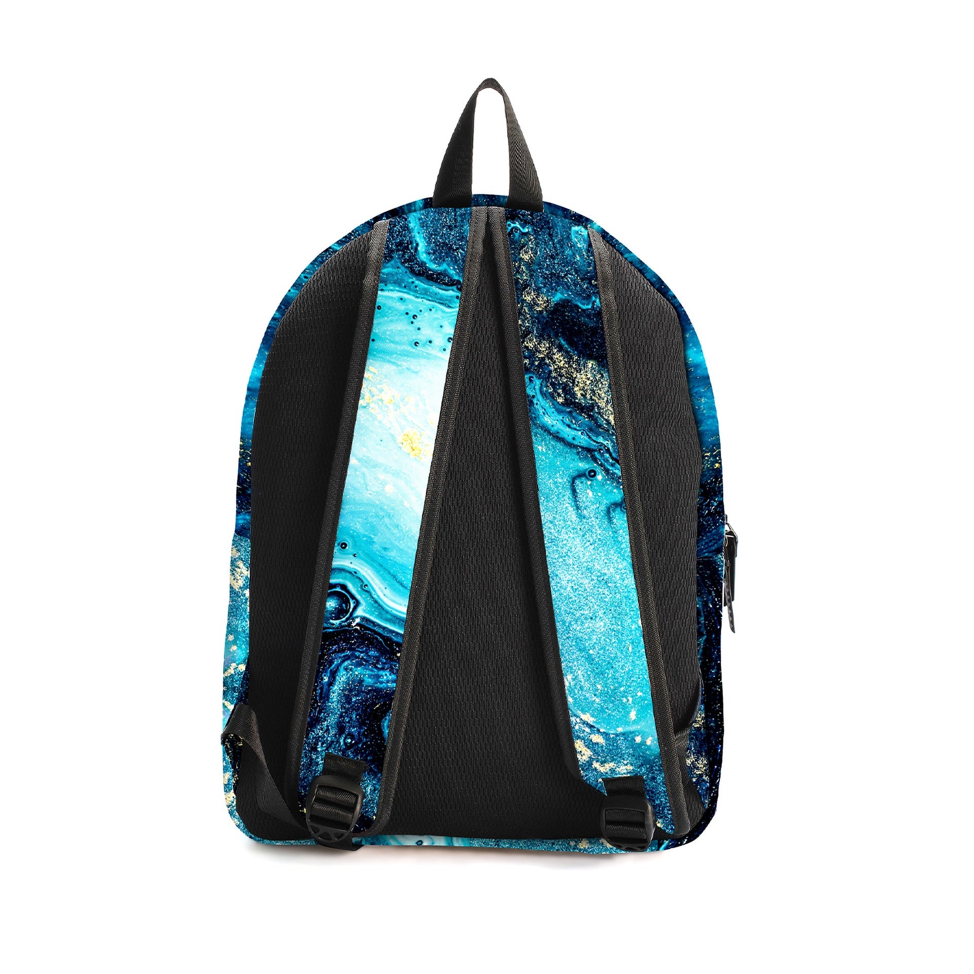 Blue And Gold Marble Backpack