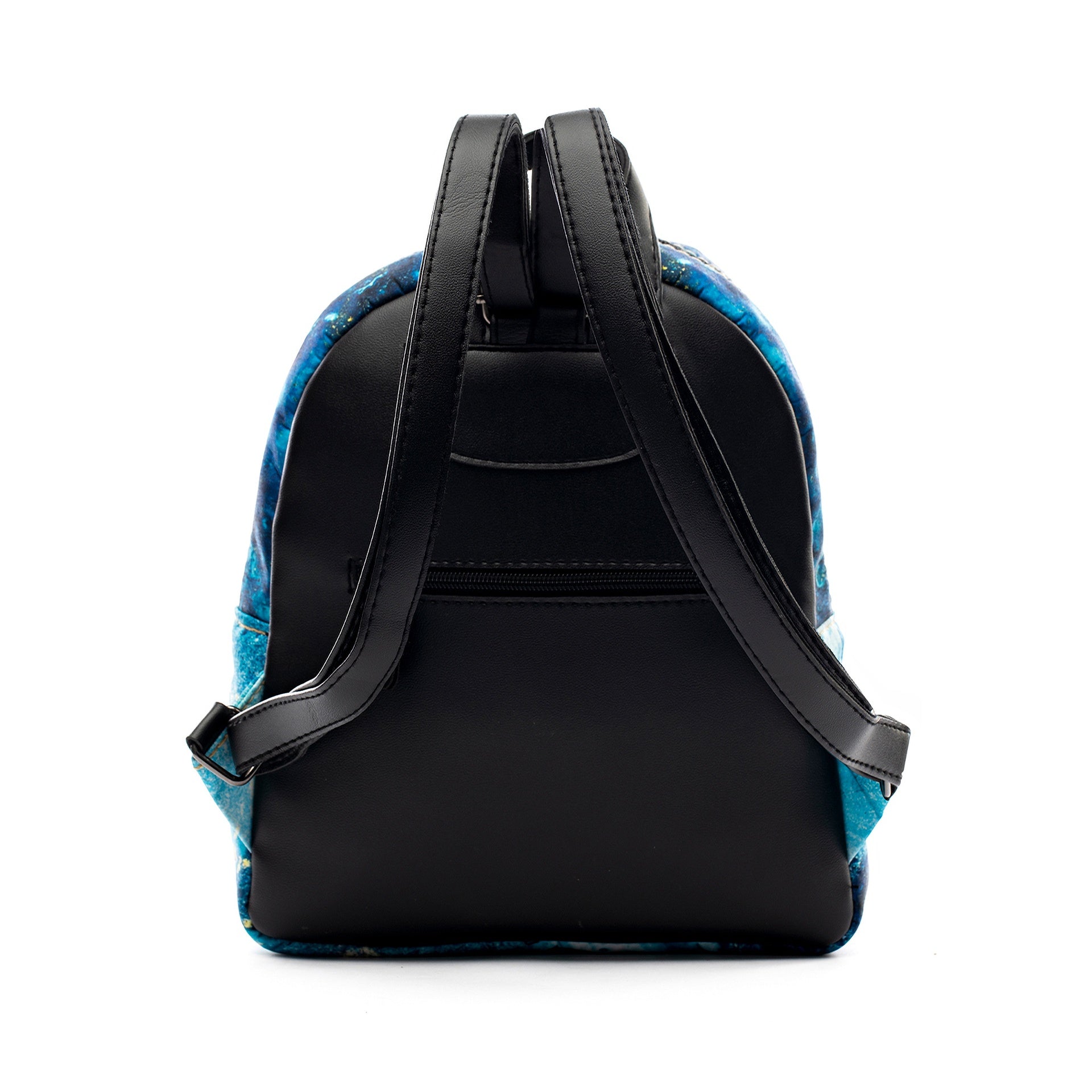Blue And Gold Marble Mini Backpack