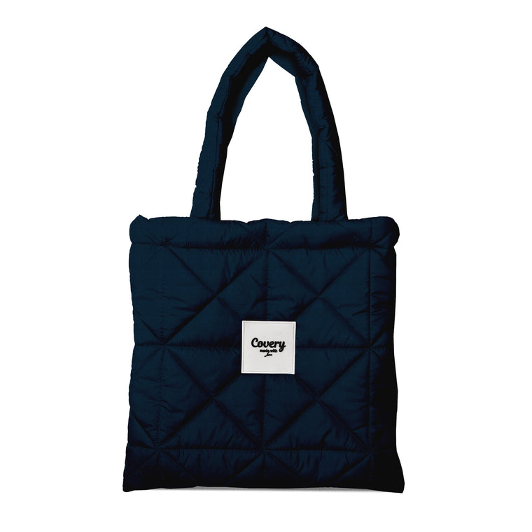 Blue Eclipse Puffy Tote Bag