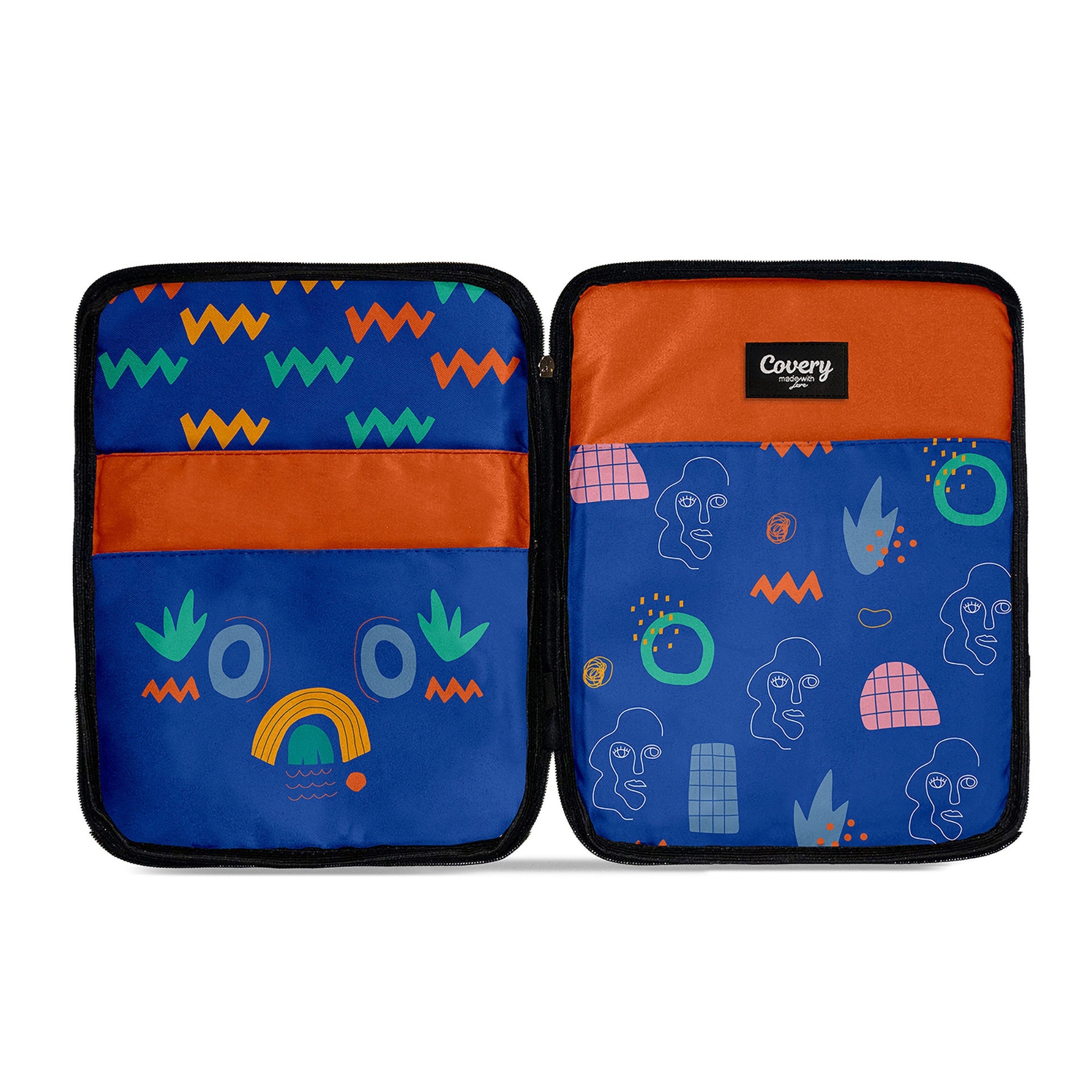 Blue Line Art Tablet Sleeve