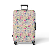 Colorful Stamps Suitcase Cover