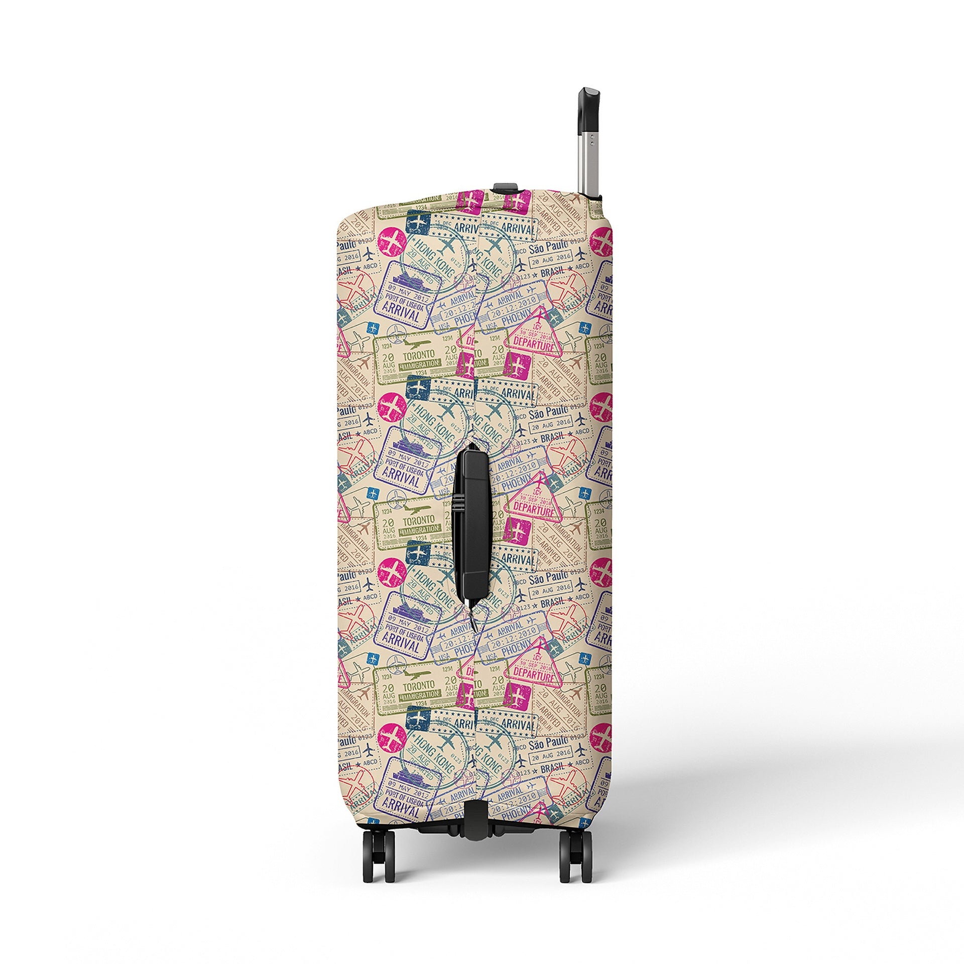 Colorful Stamps Suitcase Cover
