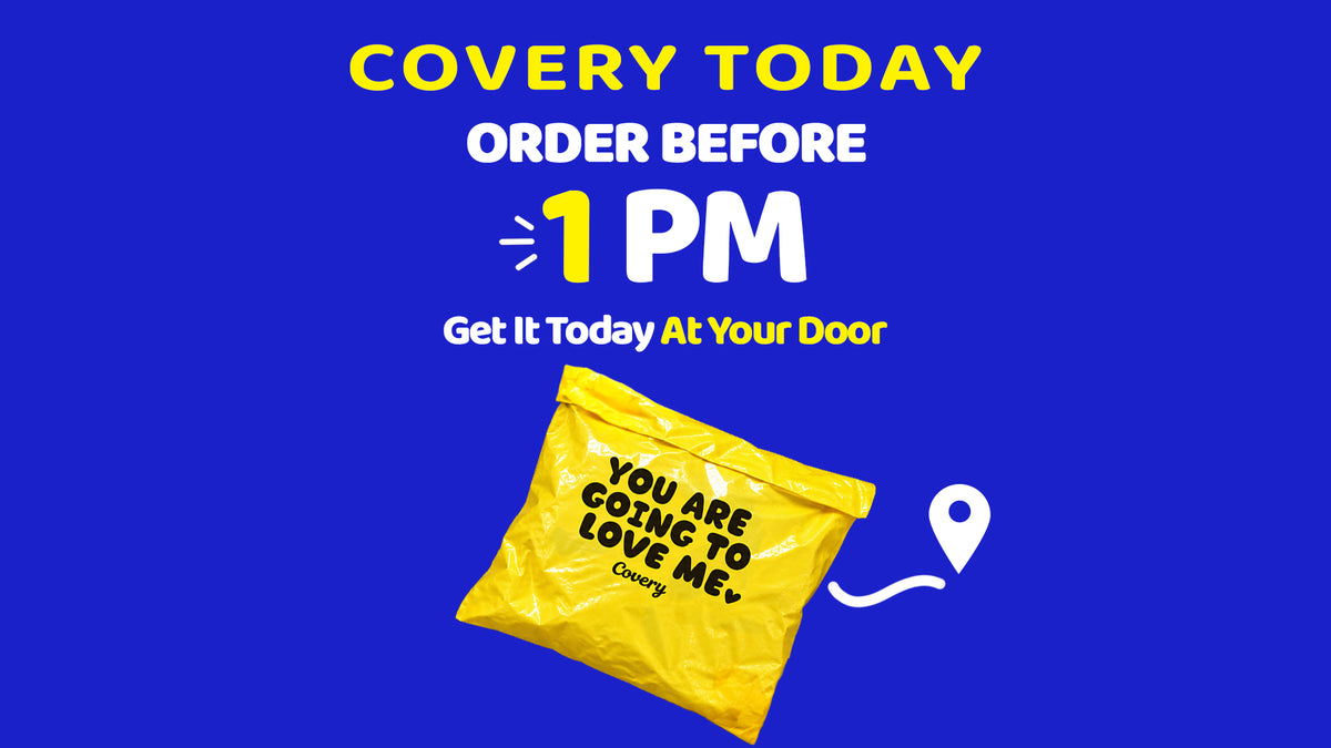 Covery Today — order before 1 PM and get it today at your door