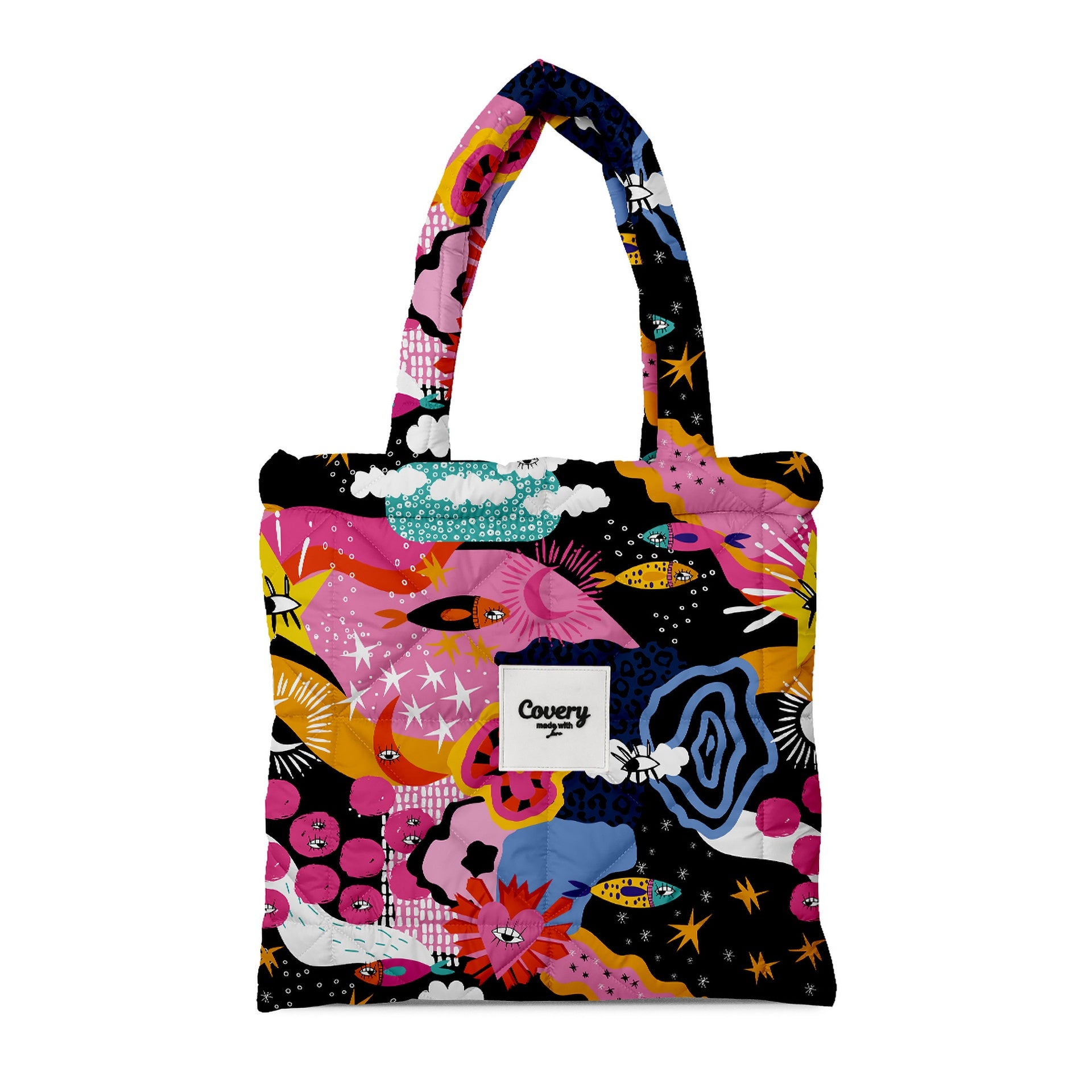 Dark Sea Puffy Totebag