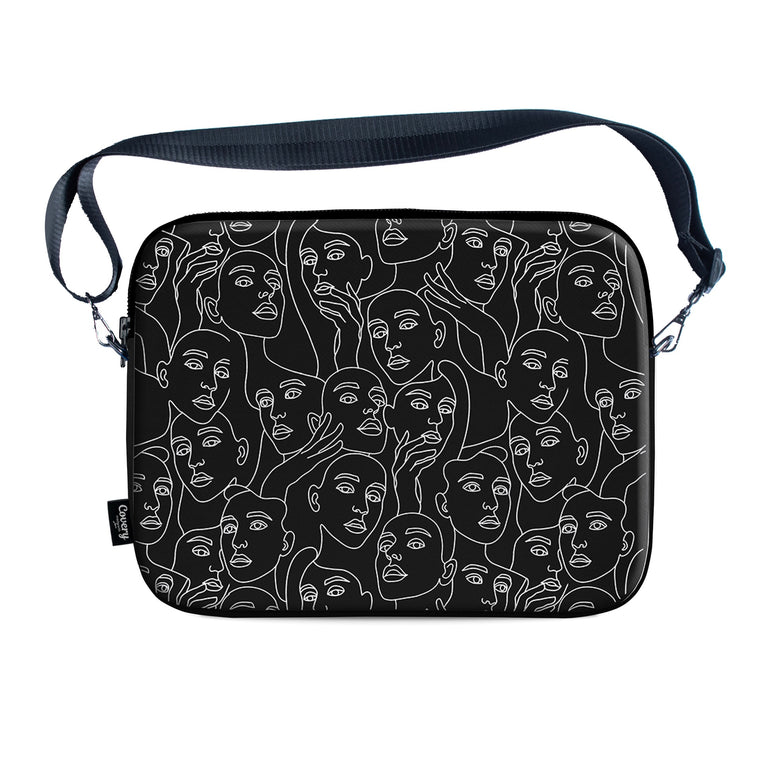 Faceless Black Laptop Sleeve