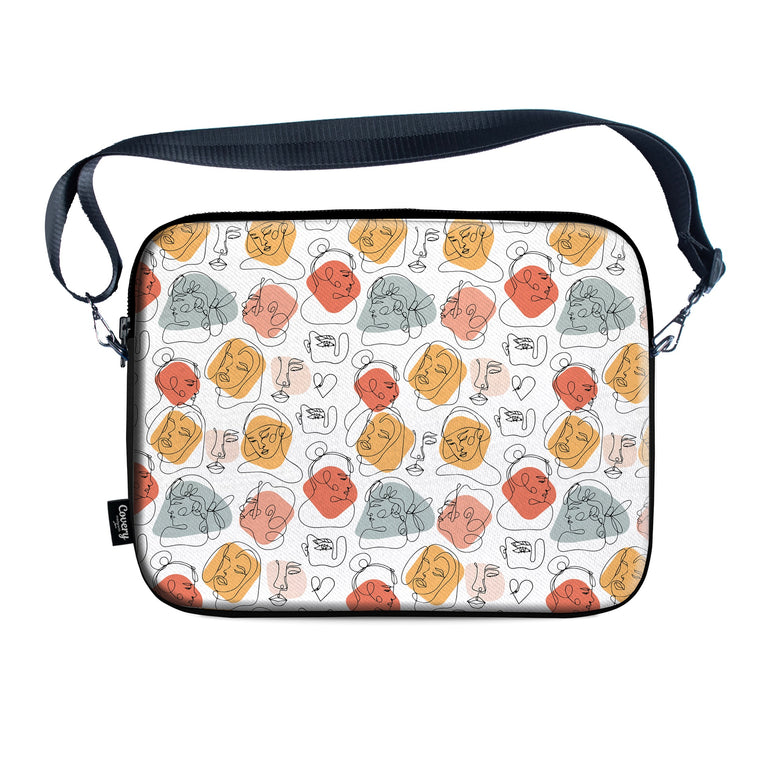 Faceless White Laptop Sleeve
