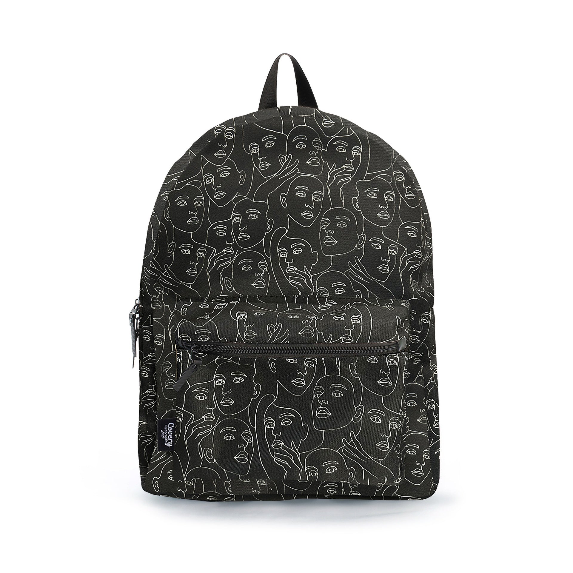 Facless Black Backpack