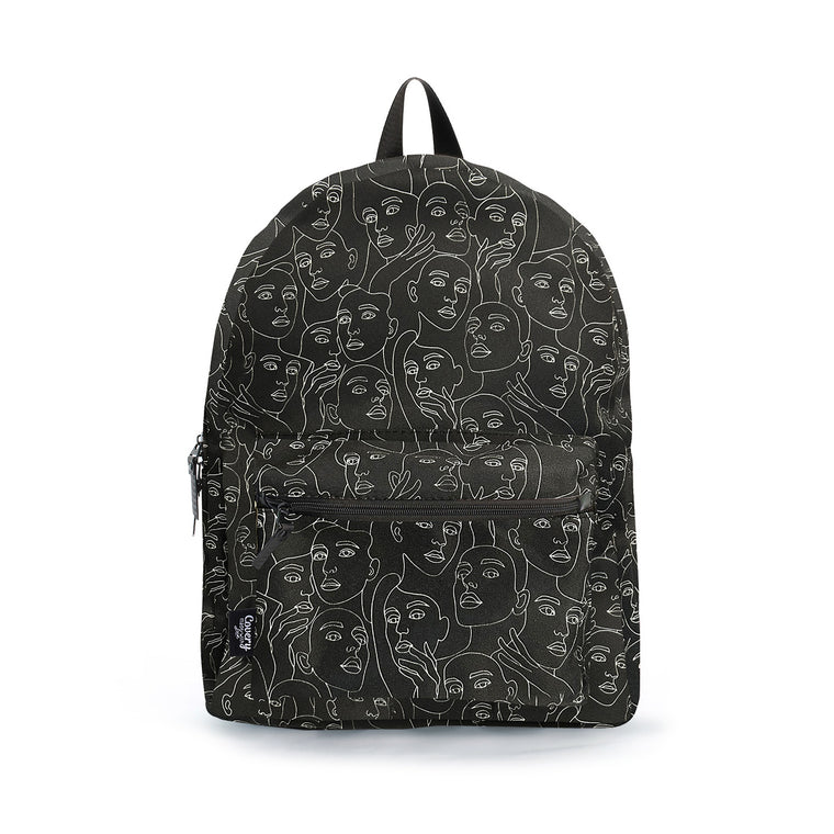 Facless Black Backpack