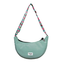 Light Green Waist Bag Hand Printed