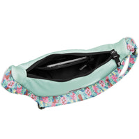 Light Green Waist Bag Hand Printed