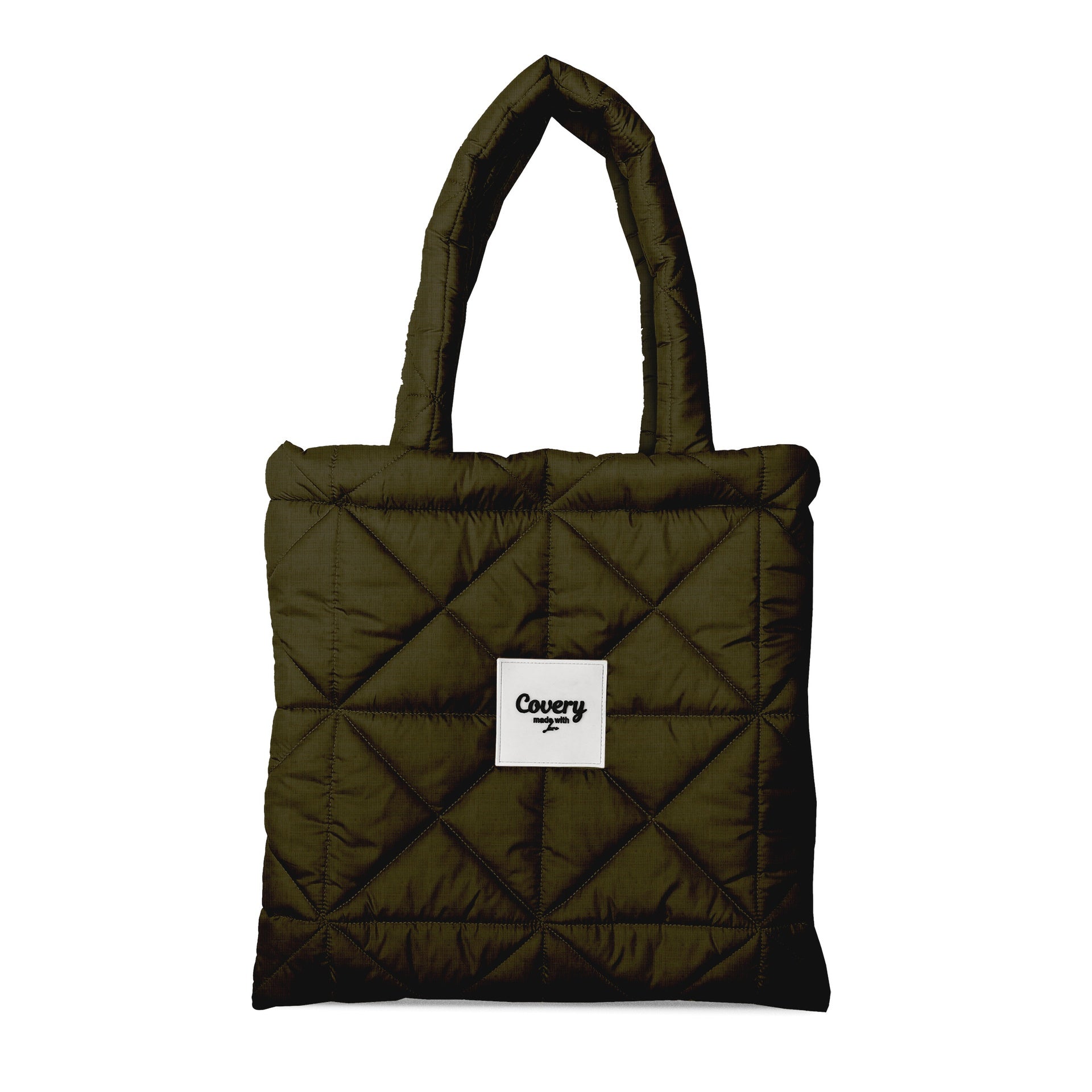 Olive Puffy Totebag