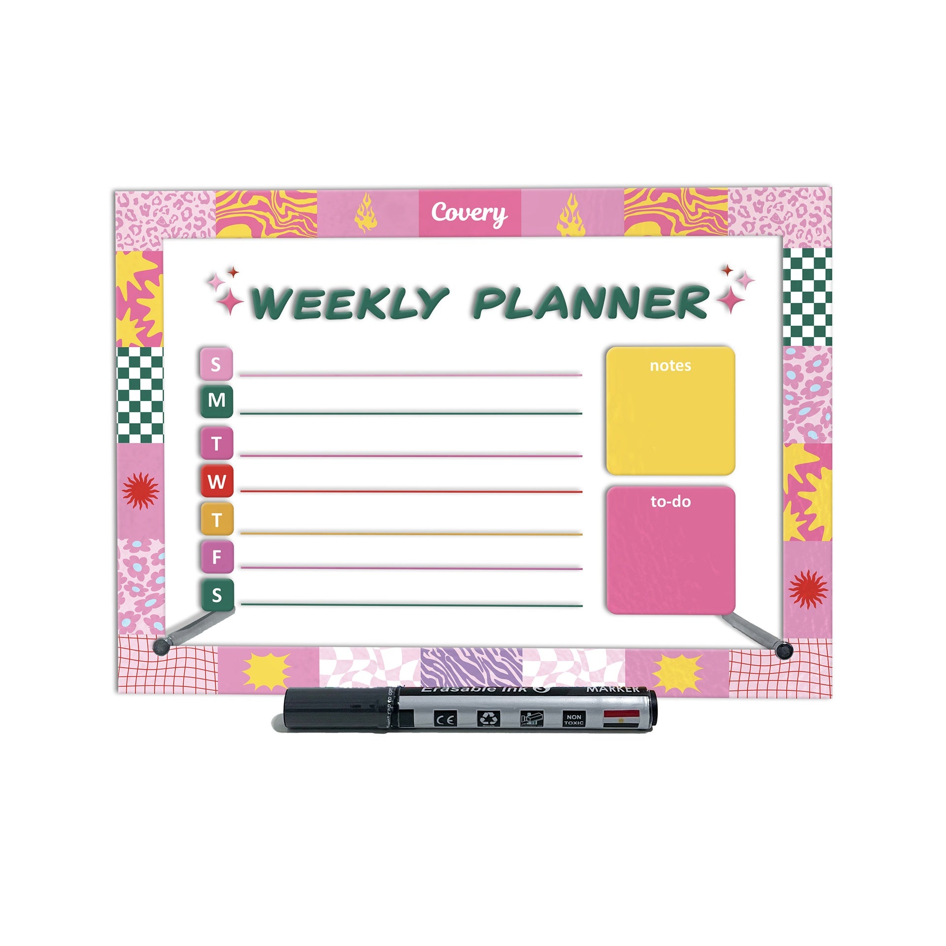 Pink Fire Weekly Planner