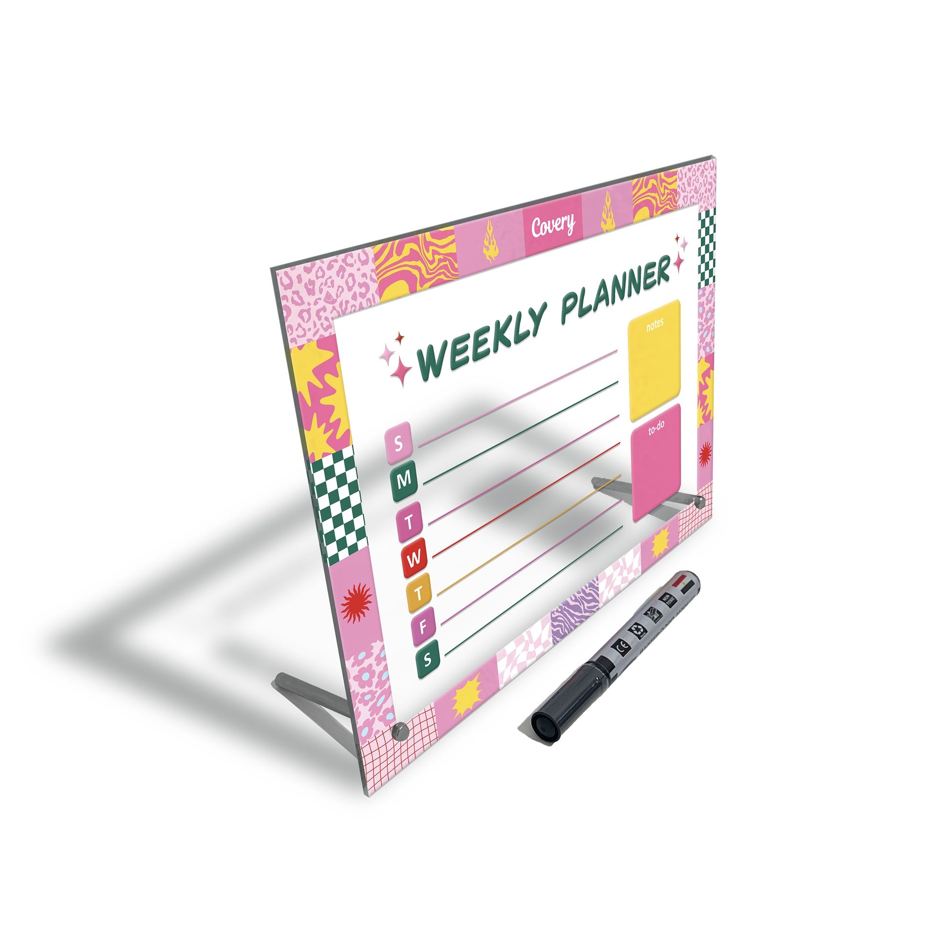 Pink Fire Weekly Planner