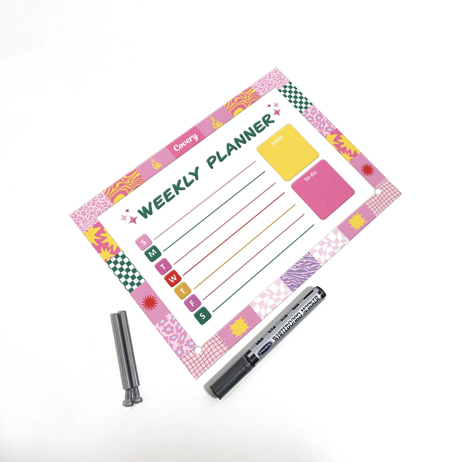 Pink Fire Weekly Planner
