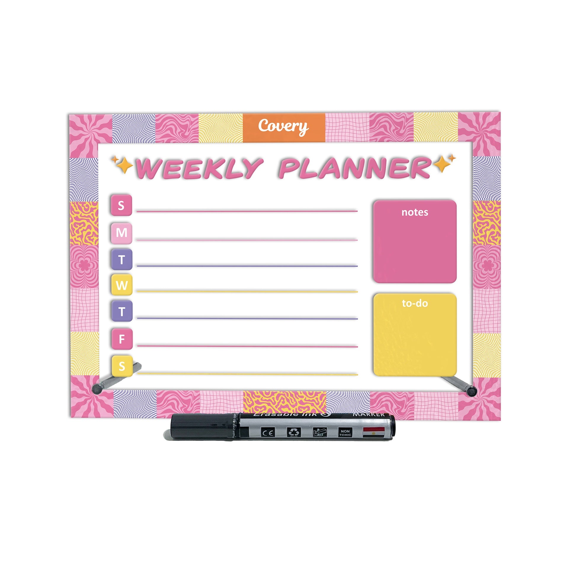 Pink Flower Weekly Planner