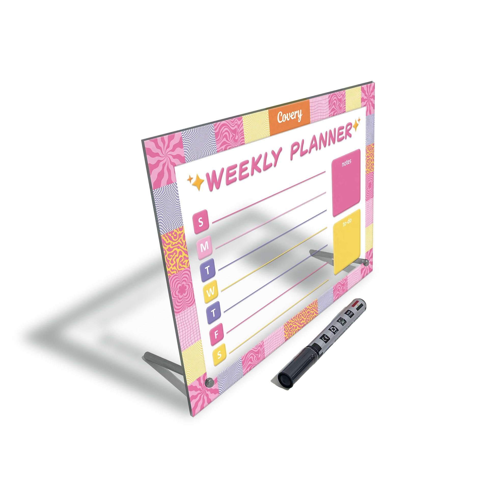 Pink Flower Weekly Planner