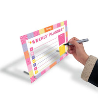 Pink Flower Weekly Planner