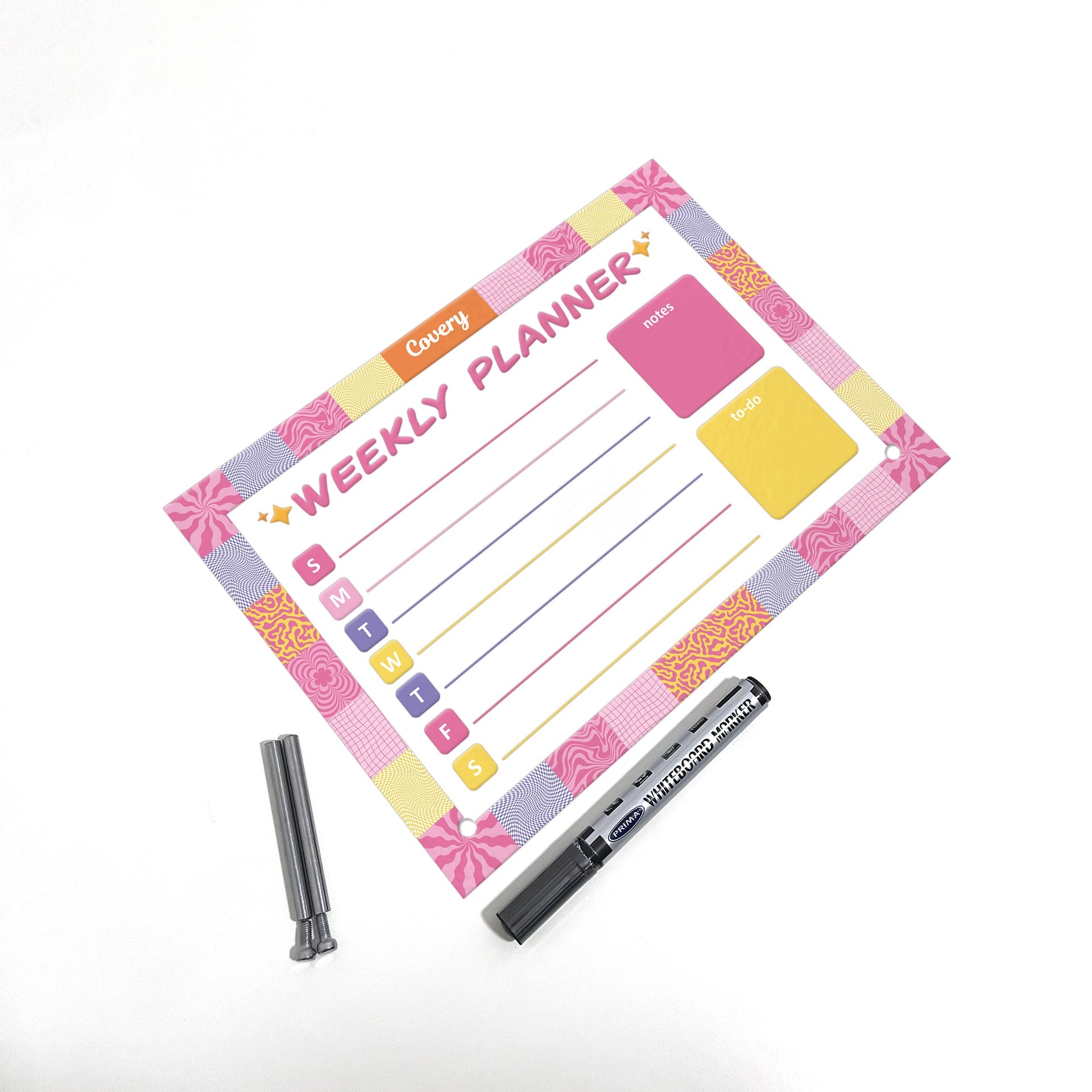 Pink Flower Weekly Planner