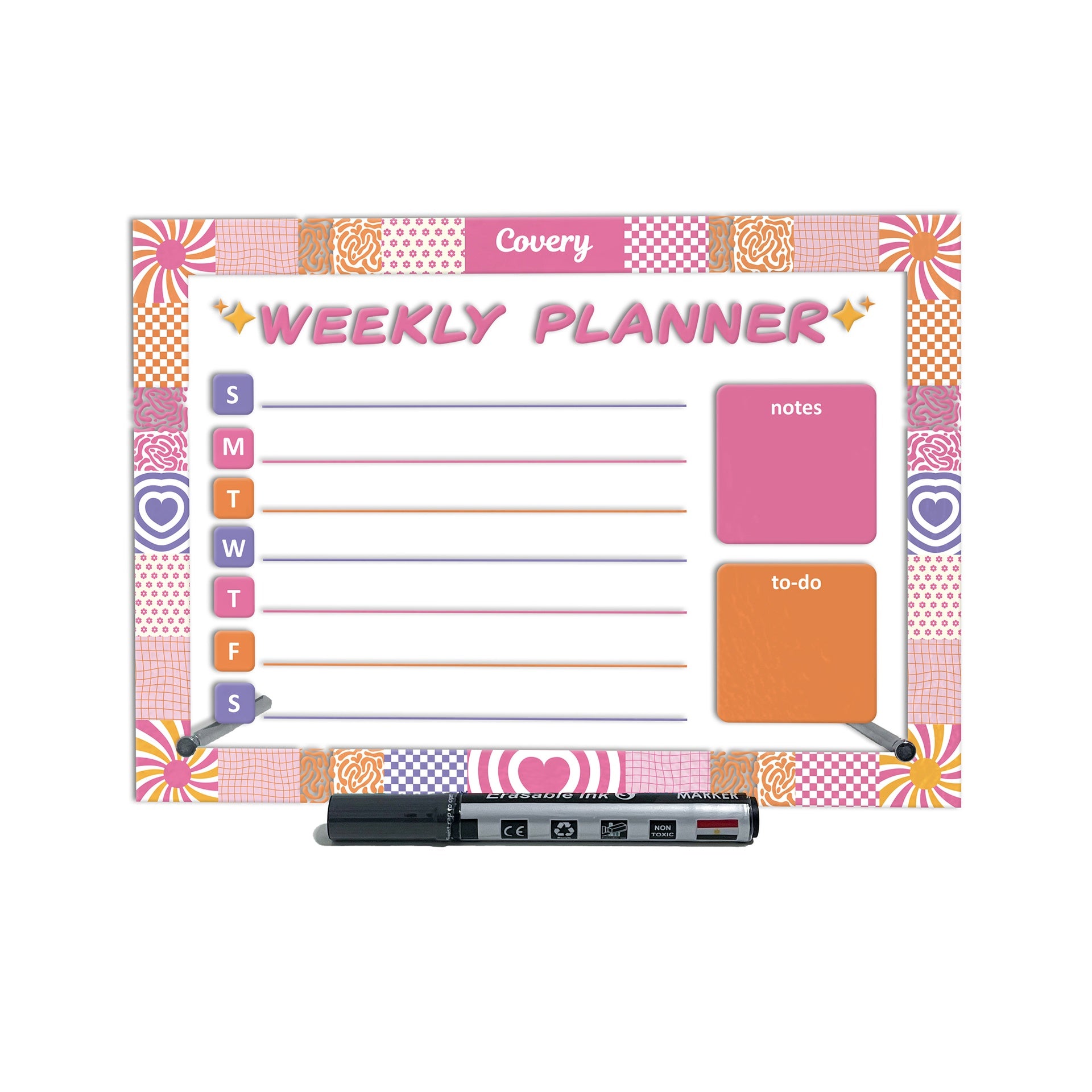 Purple Heart Weekly Planner