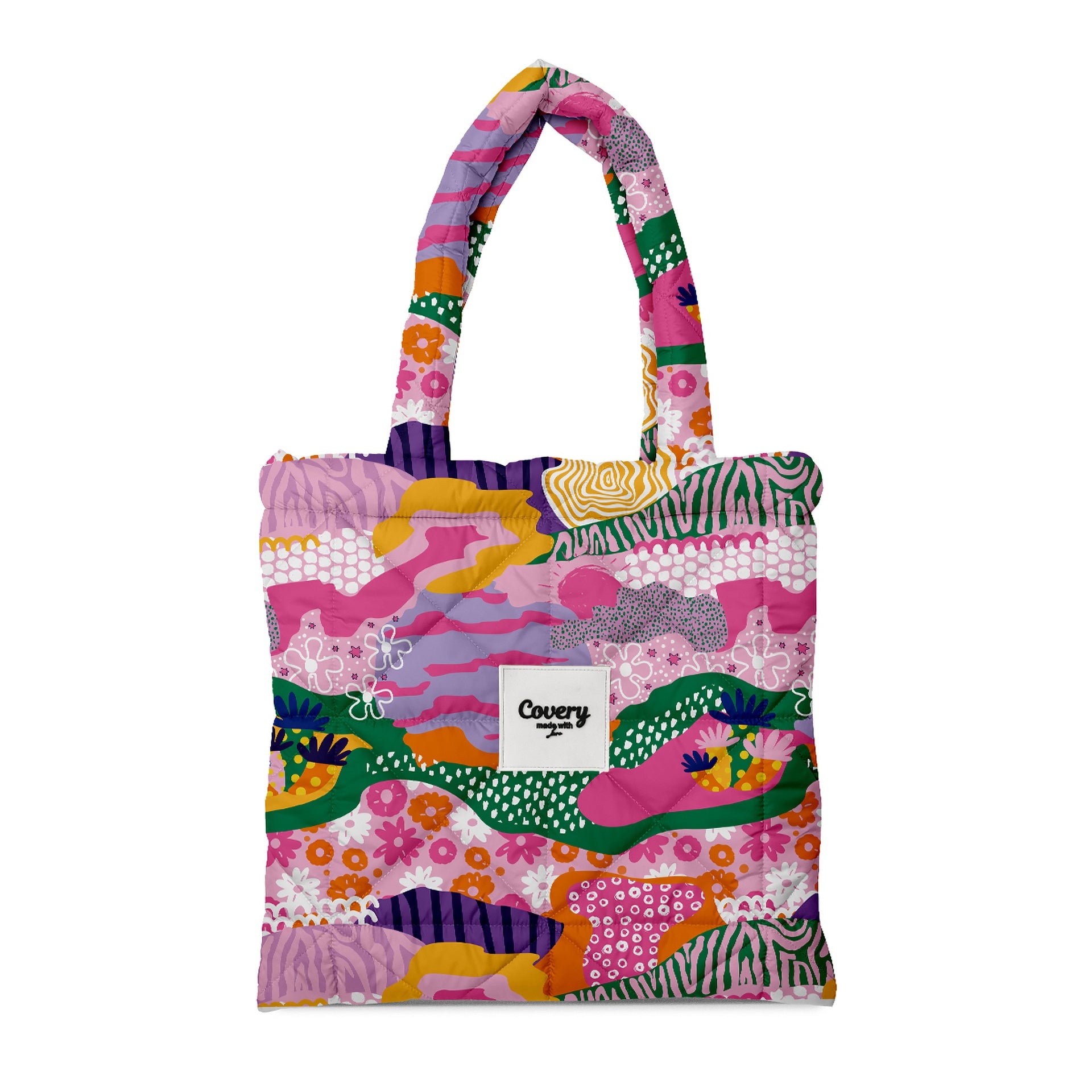 Spring Puffy Totebag